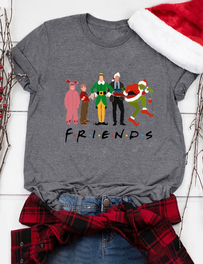 Movie Friends Christmas T-Shirt
