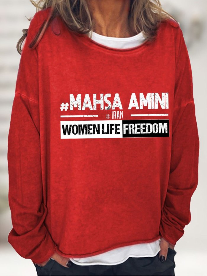 Women's Women Life Freedom #Mahsa Amini Pray Iran Print Top