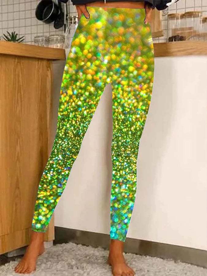 Fashion Sequin Print Leggings