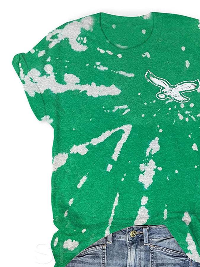 Casual Eagles Print T-Shirt