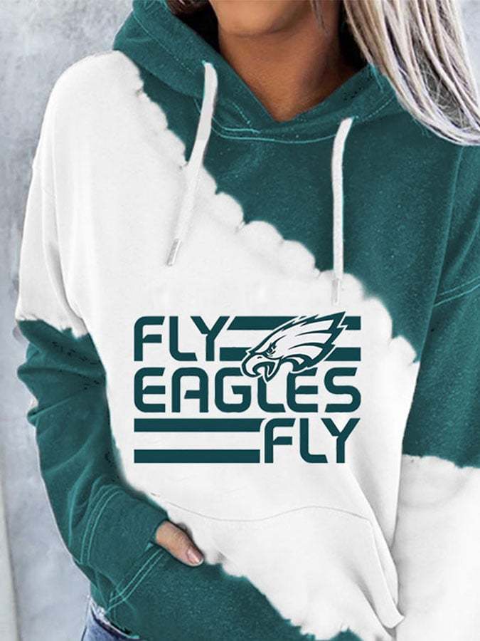 Fly Eagles Fly Printed Hoodie