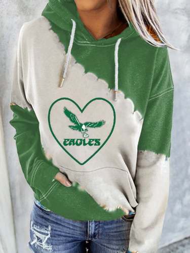 Fashion Colorblock Print Hoodie