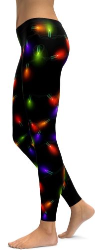 Small Christmas Lights Leggings