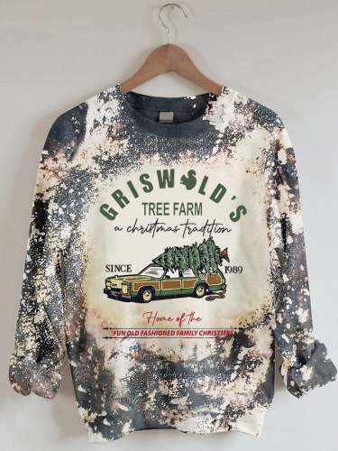 Women's Vintage Griswold Christmas Print Sweatshirt