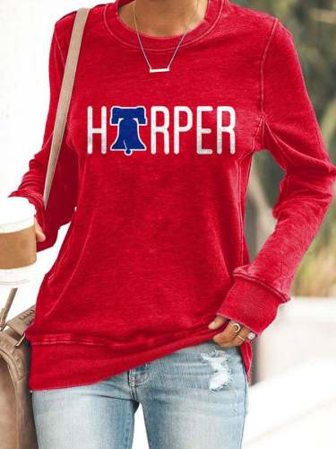Philadelphia Phillies Harper Bell Print Sweatshirt