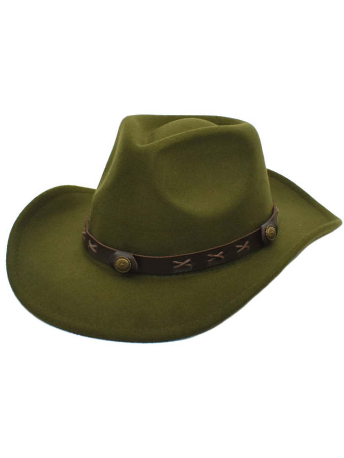 Wisherryy Vintage Western Cowboy Cowgirl Hat