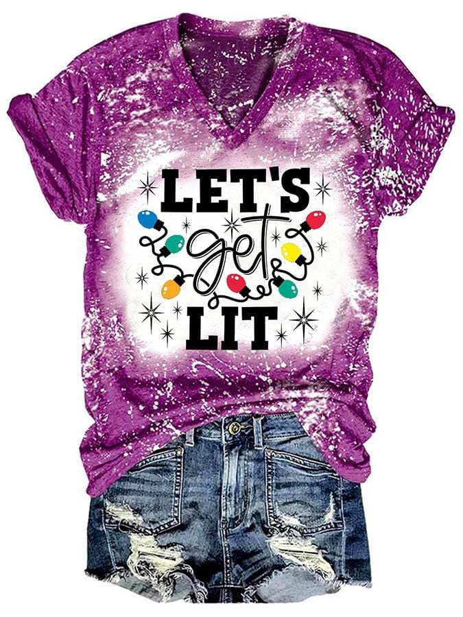 Fashion Tie Dye Print Short Sleeve T-Shirt