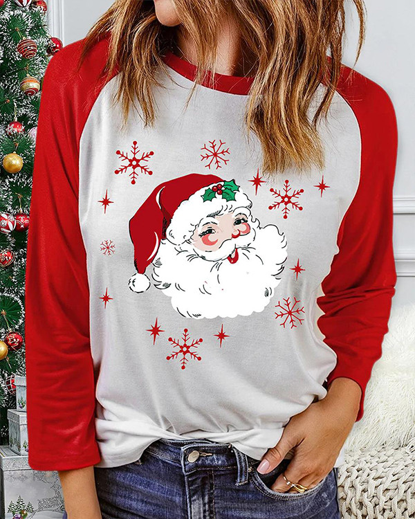 Santa Claus Sleeve T-shirt