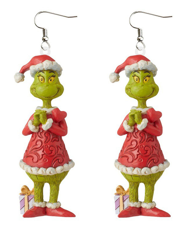 Christmas Fun Grinch Earrings