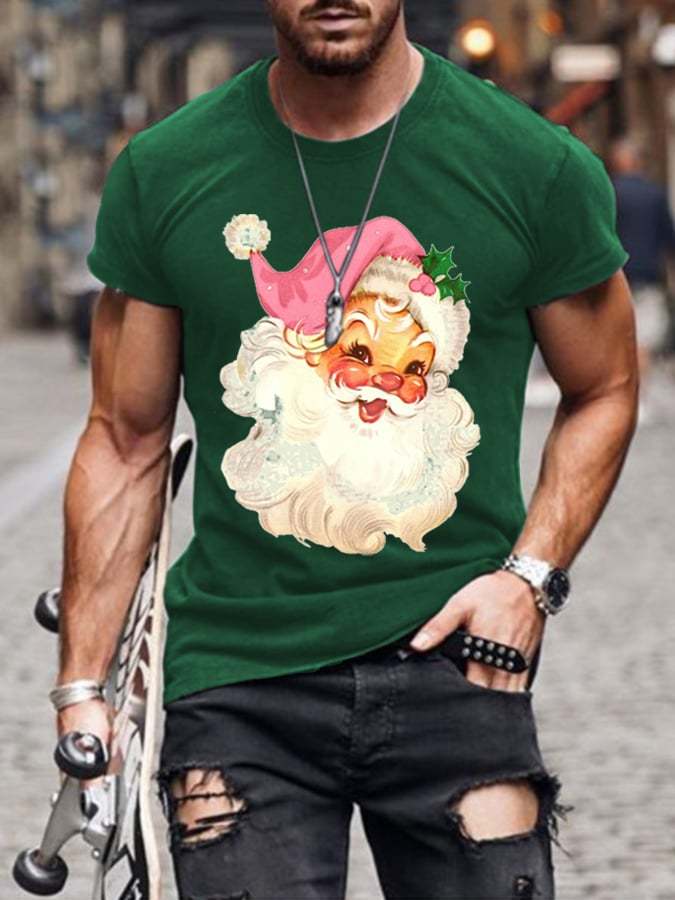 Men's Christmas Printed Short Sleeve T-Shirt