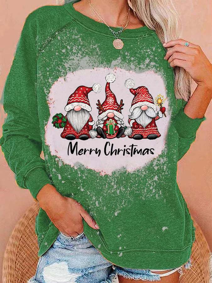 Women's Merry Christmas Print Casual Sweatshirt