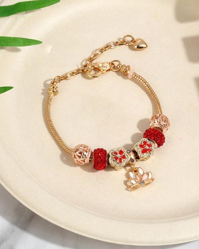 Christmas Crystal Beaded Bracelet