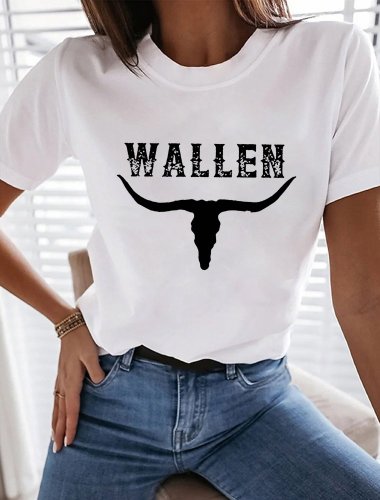 Women's Wallen Dangerous Album Casual Print T-Shirt