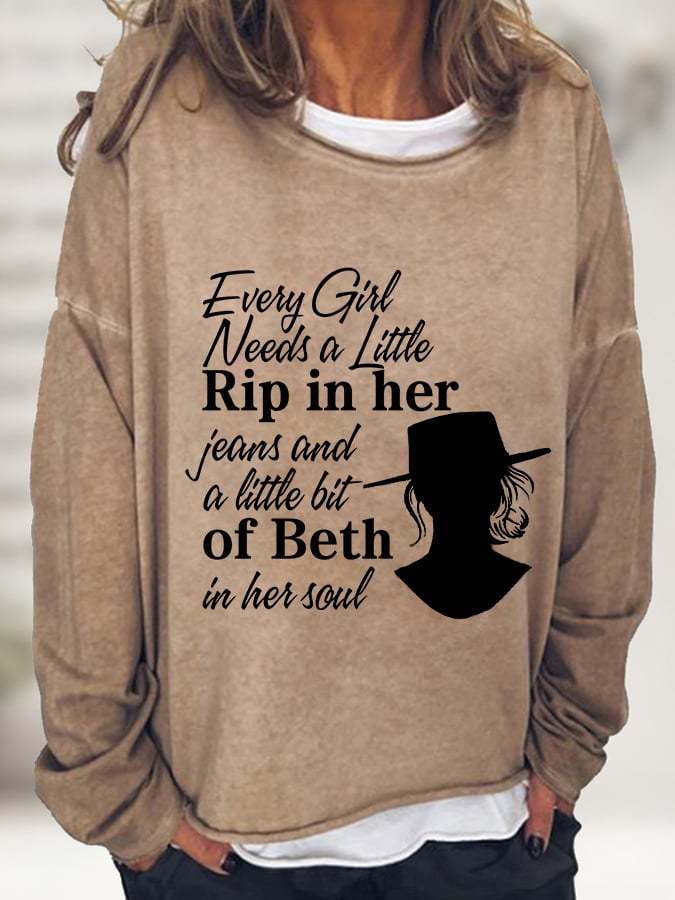 Women's Beth In Her Soul Print Sweatshirt