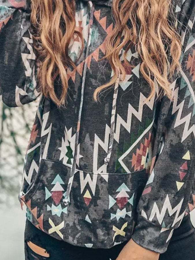 Printed Long-Sleeved Sweatshirt