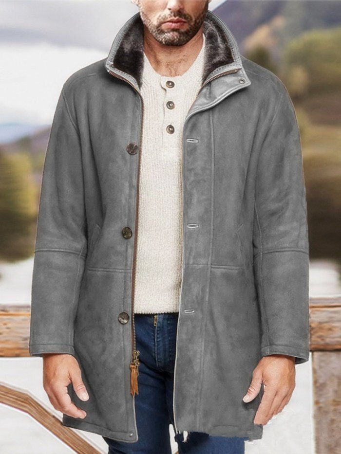 Men's Western Style Woolen Coat