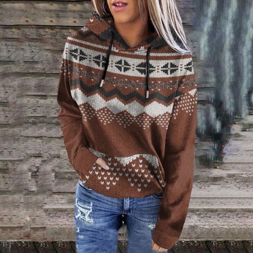 Vintage Sweater Graphic Print Hoodie