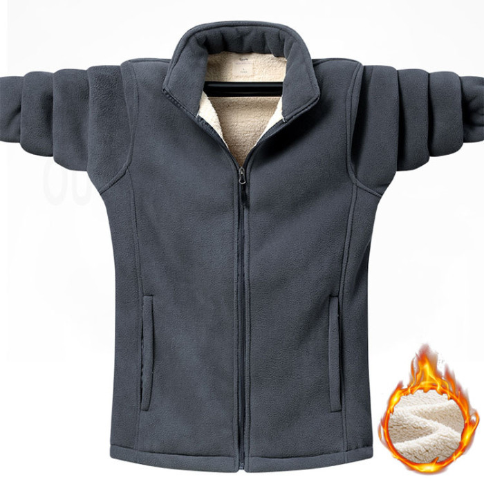 Men‘s Polar Loose Fleece Outdoor Long Sleeve Thickened Sweatshirt