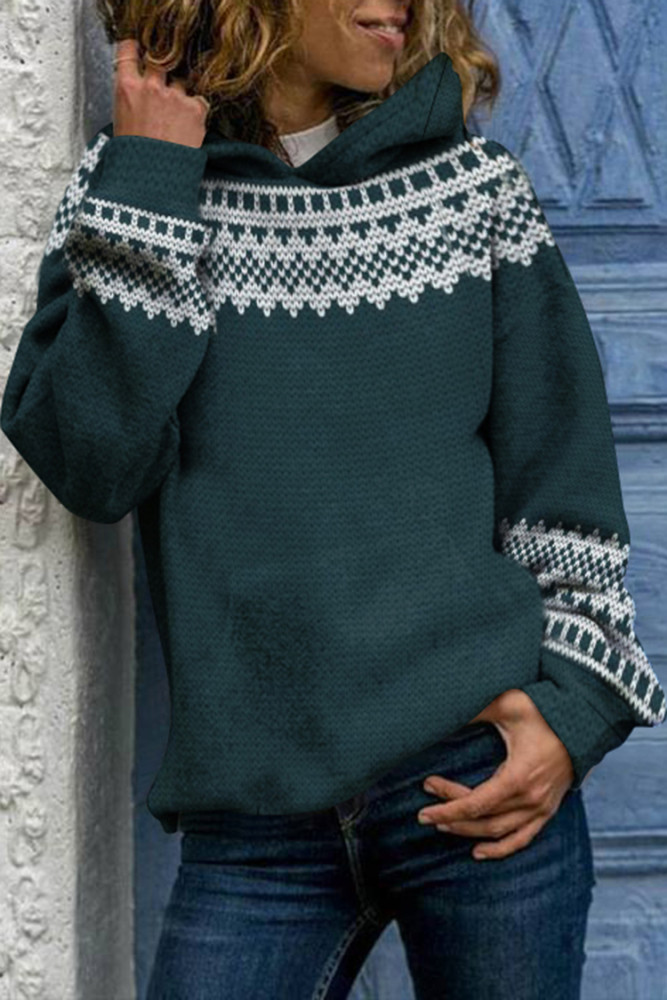 Fairman Island Sweater Print Vintage Hoodie