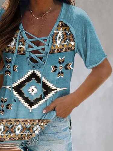 Women's Western AZTEC Tee Shirt