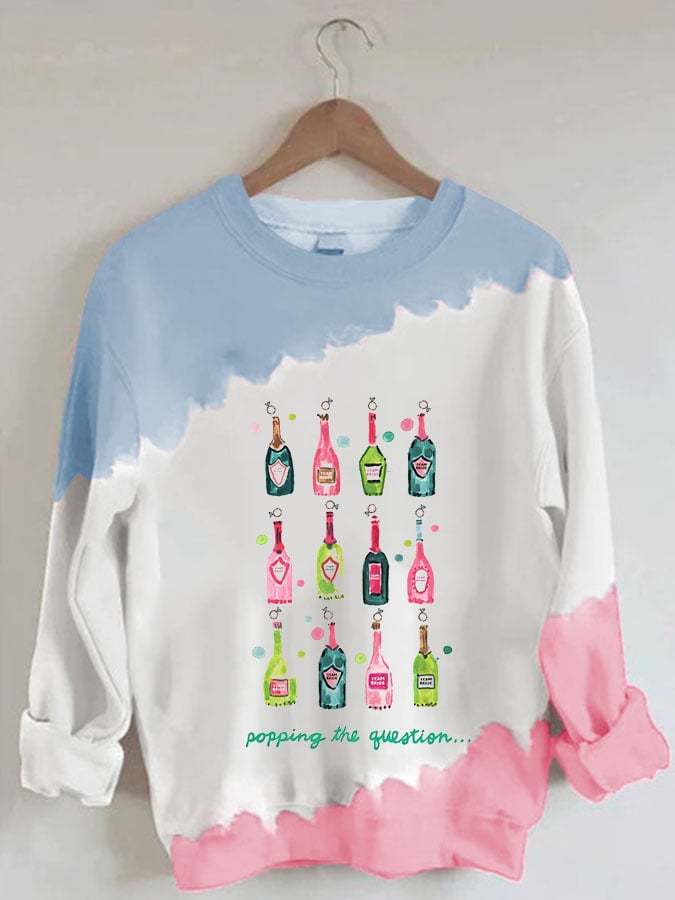 Women'S Valentine'S Day Print Long Sleeve Sweatshirt