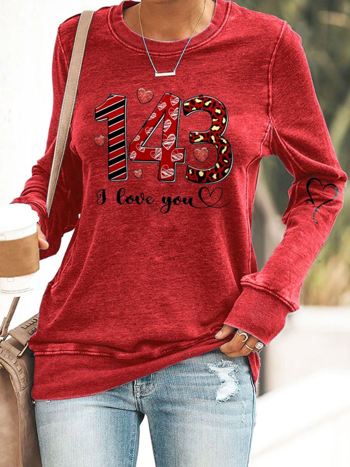 Fashion Print Long Sleeve Sweatshirt