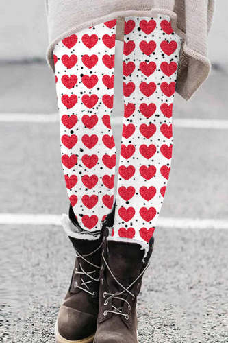 Valentine's Day Love Heart Leggings