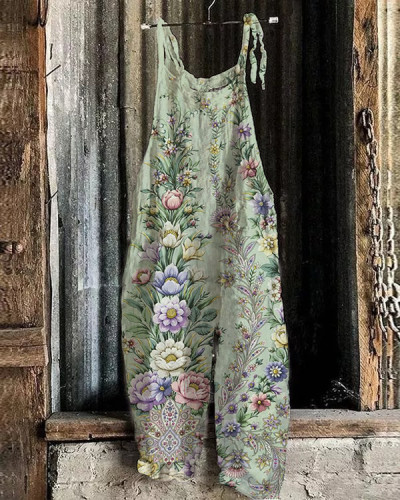 Casual Floral Jumpsuit