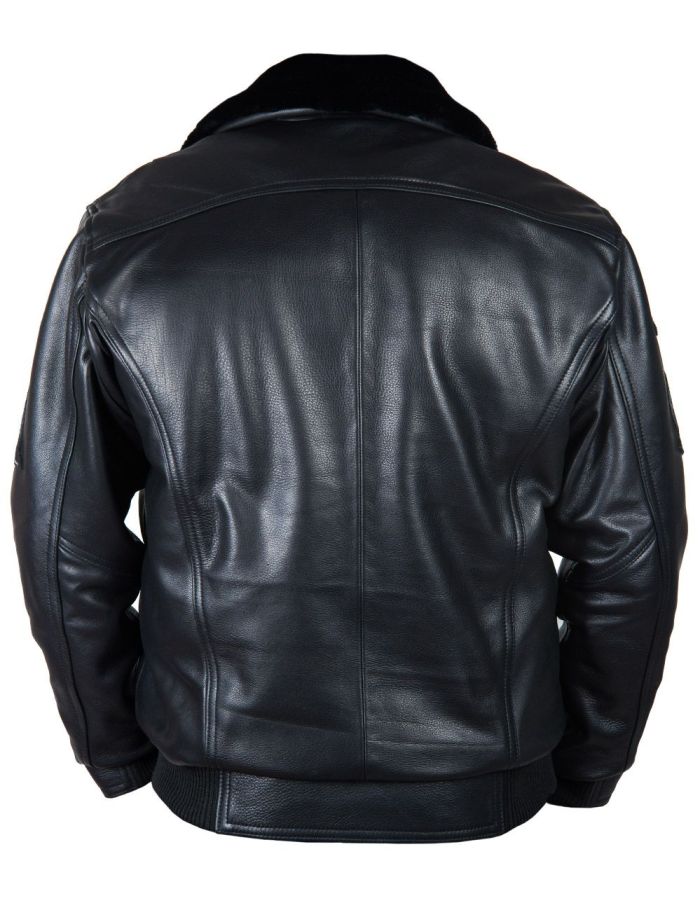 NEW ARRIVAL - TOP GUN JOLLY ROGERS FLIGHT LEATHER JACKET BLACK[FREE SHIPPING TODAY]