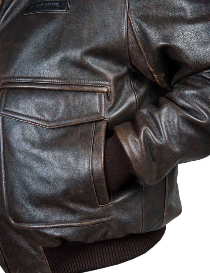 (NEW ARRIVALS) A-2 FLIGHT LEATHER JACKET WITH LINER[SOLD OUT]