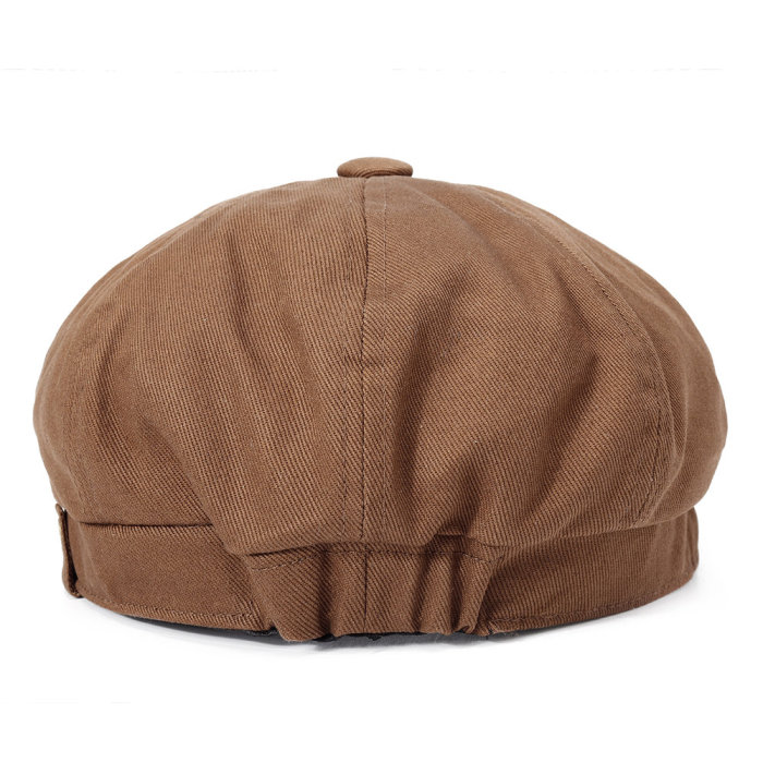 Men Denim Cotton Washed Newsboy Hat Windproof Wild Outdoor Travel Octagonal Cap Beret Cap