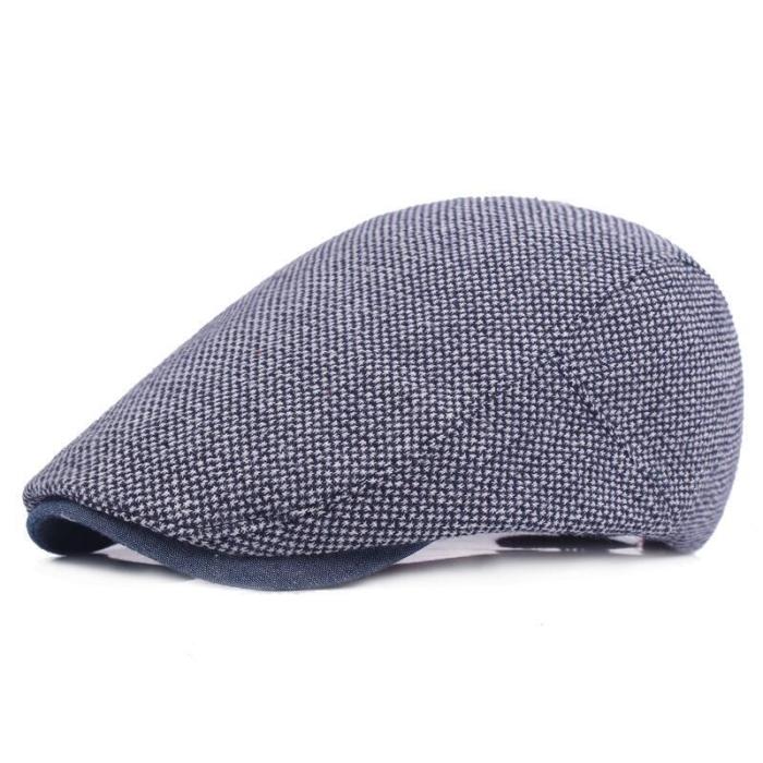 Breathable Bone Brim Solid Beret