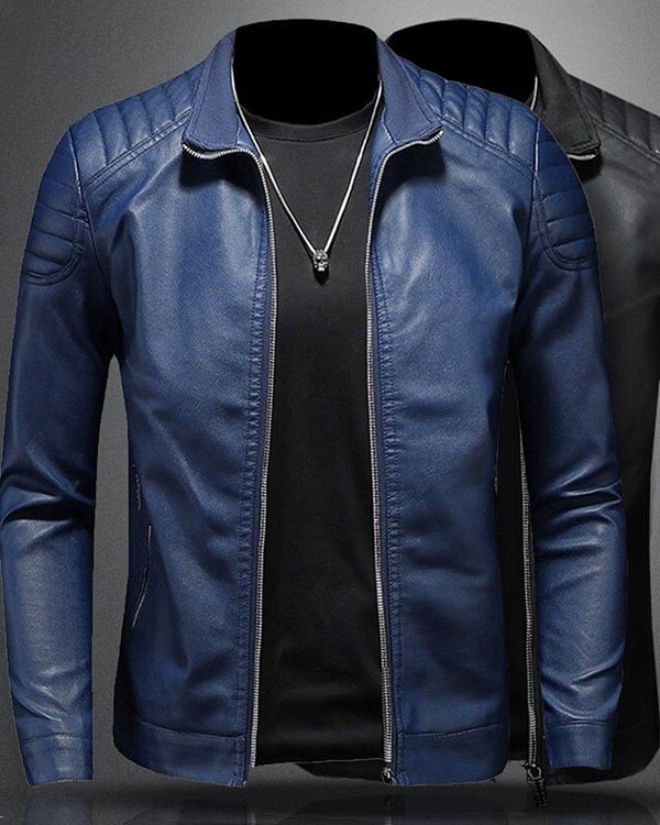 Men's Motorcycle Leather Coat