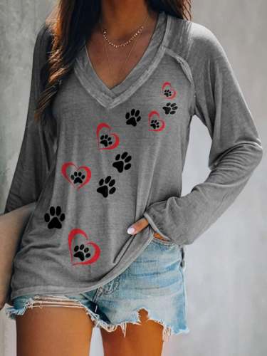 Fashion Print Long Sleeve T-Shirt