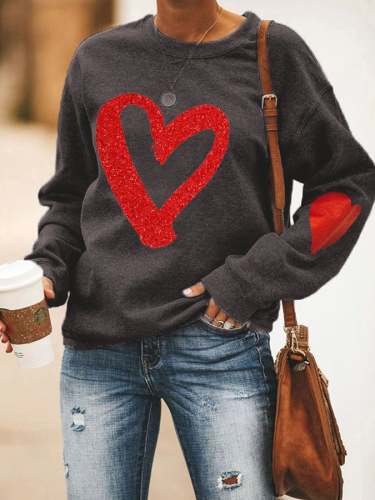 Women's Love Print Sweatshirt