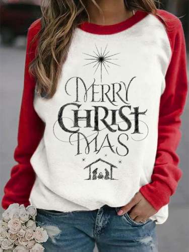 Happy Birthday Jesus Print Sweatshirt