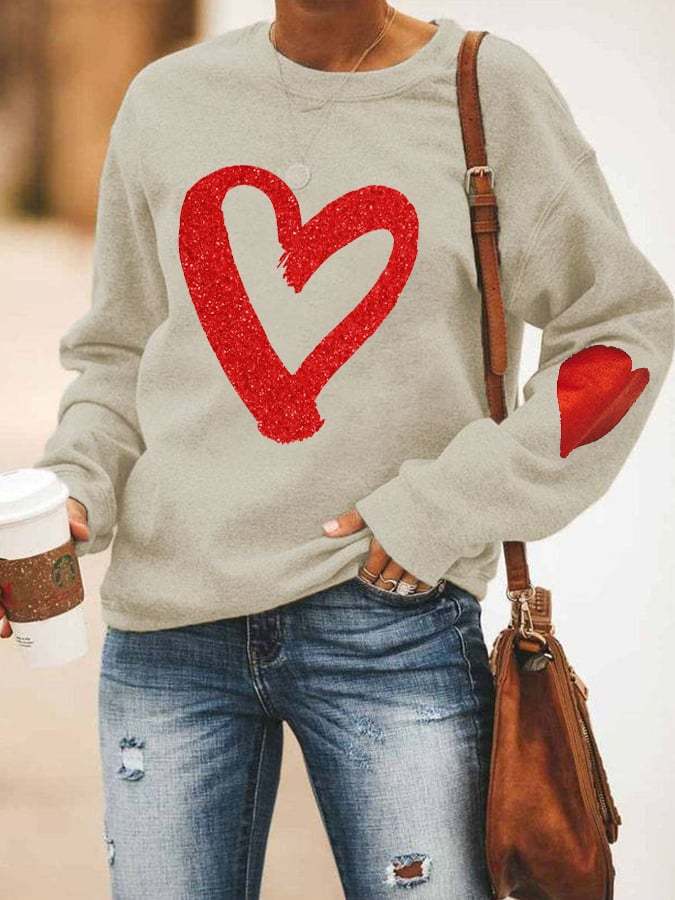 Women's Love Print Sweatshirt