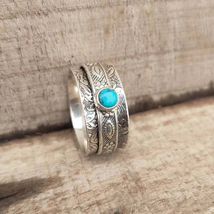 Last Day 75% OFFSuspended Turquoise Swivel Ring