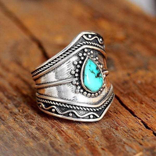 Last Day 75% OFFBoho Turquoise Ring