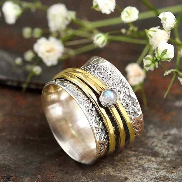 Last Day 75% OFFMoonstone Meditation Ring