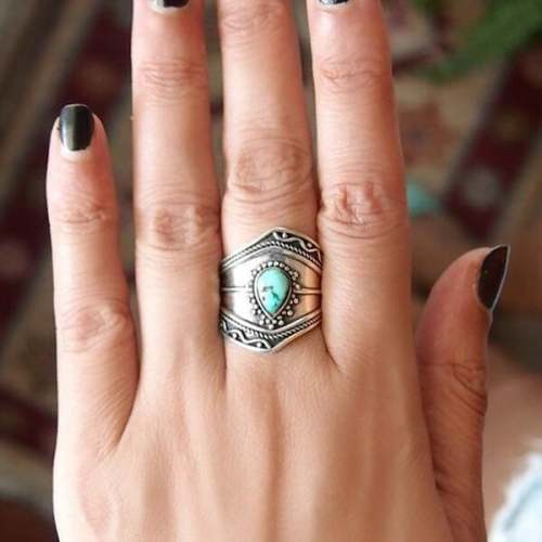 Last Day 75% OFFBoho Turquoise Ring