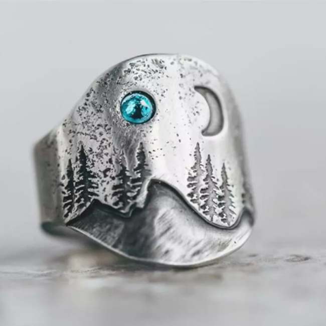 Last Day 75% OFFForest Blue Moon Ring