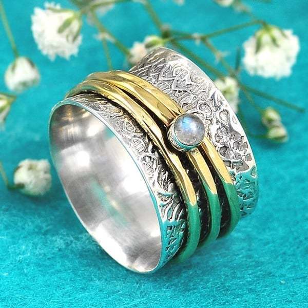 Last Day 75% OFFMoonstone Meditation Ring