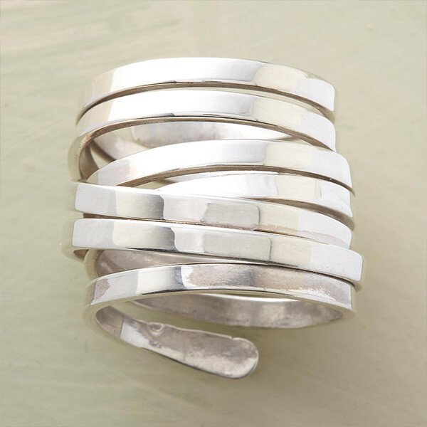 Sterling Silver Wrap Statement Ring