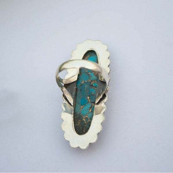 Last Day 75% OFFVintage Boho ResinTurquoise  Ring