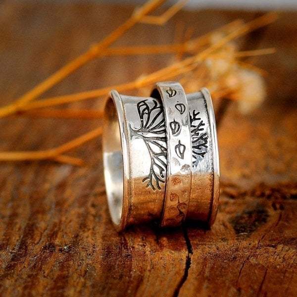 Last Day 75% OFF Tree of Life Spinner Meditation Ring