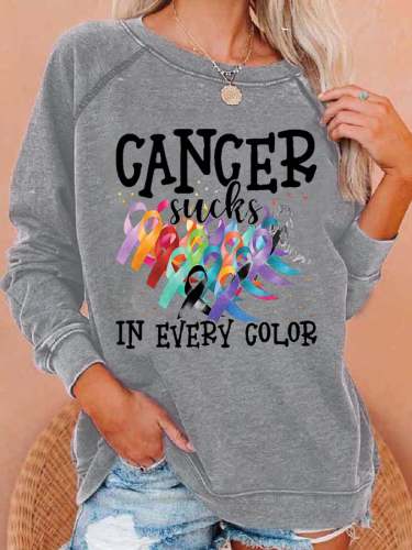 Fashionable Print Long Sleeve Sweatshirt