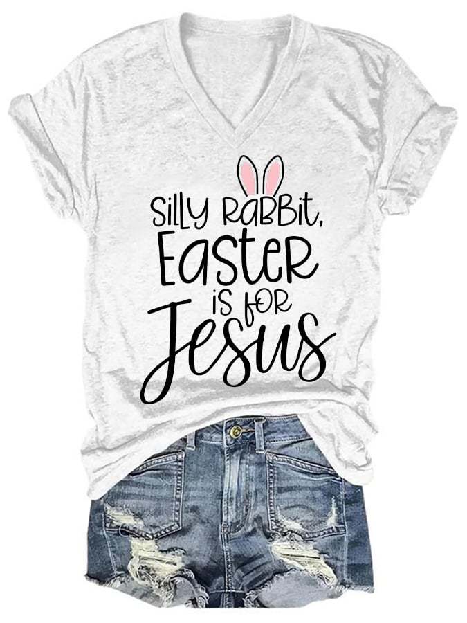 Women's Silly Rabbit Easter if for Jesus T-Shirt