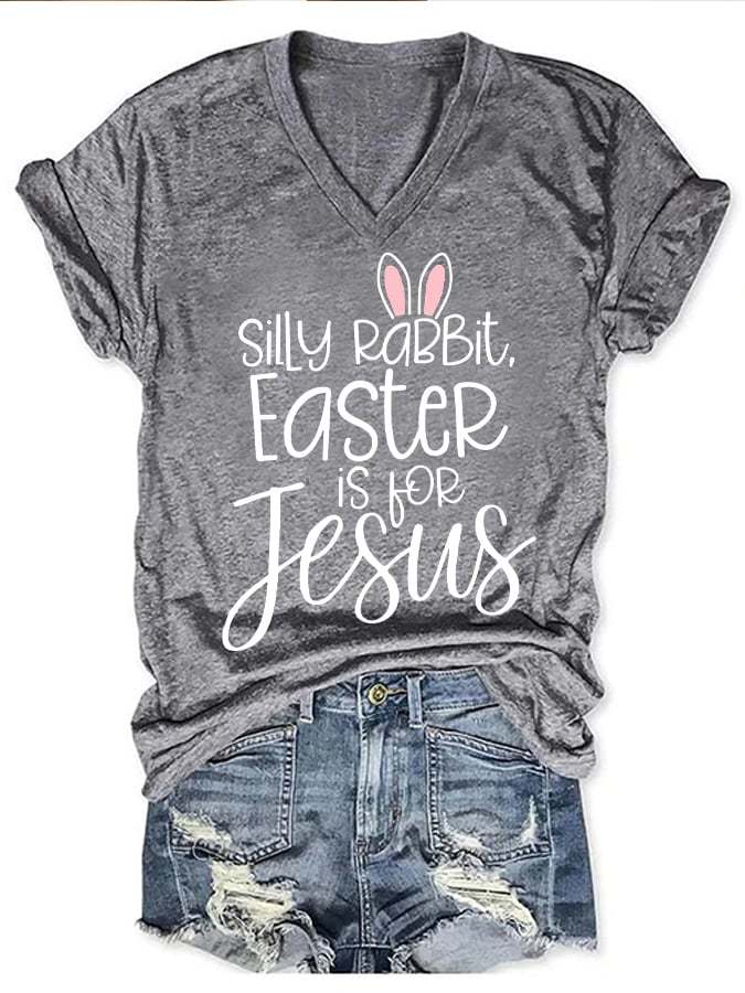 Women's Silly Rabbit Easter if for Jesus T-Shirt