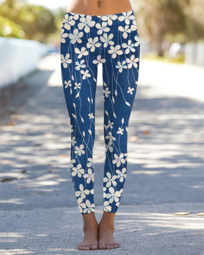 Casual Floral Leggings